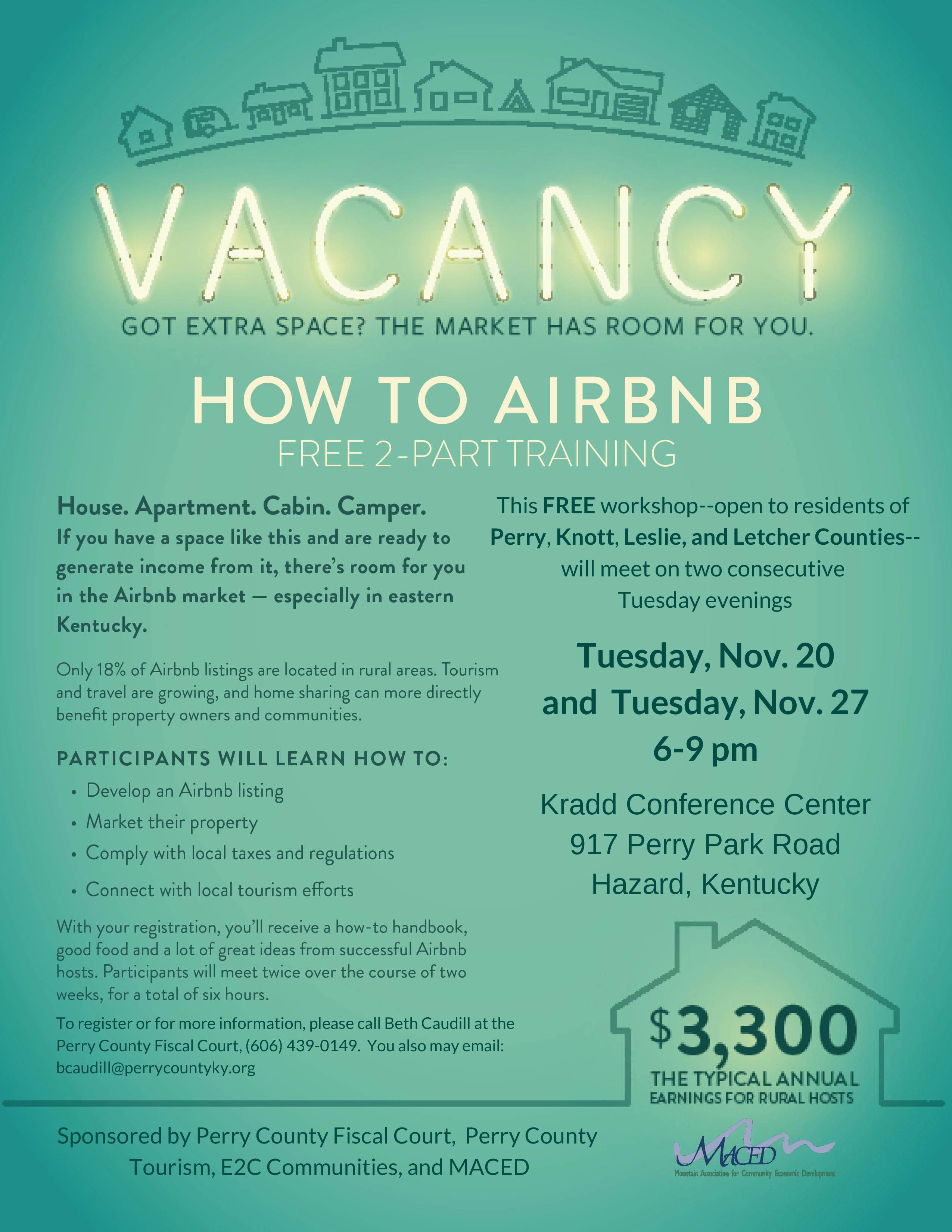 Perry County, Kentucky AirBnB Training